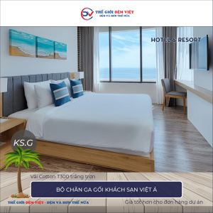 Bộ chăn ga gối khách sạn Việt Á 12